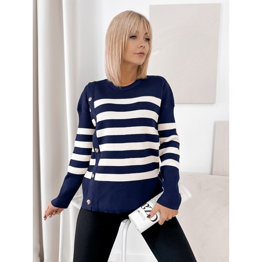 sweter umberto granatowy one size ze sklepu UBRA w kategorii Swetry damskie - zdjęcie 185958609