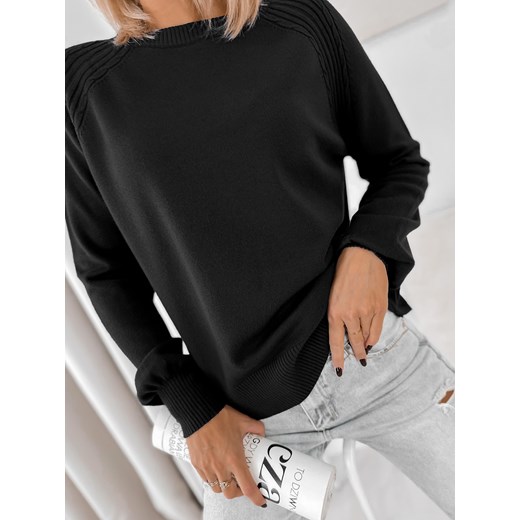 sweter federica czarny one size ONE SIZE UBRA