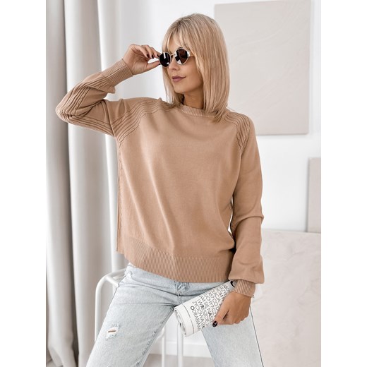 sweter federica karmelowy one size ONE SIZE UBRA