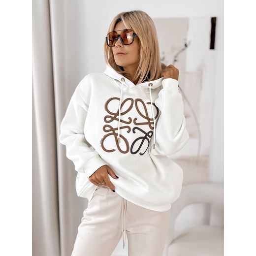 bluza vicenza ecru one size ze sklepu UBRA w kategorii Bluzy damskie - zdjęcie 185959278