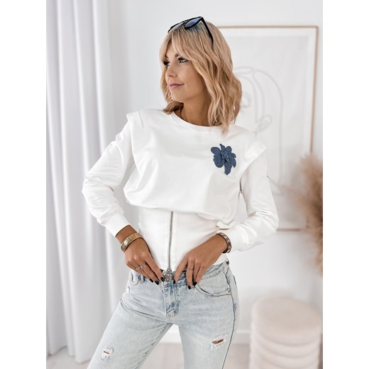 bluza colombiana ecru one size ze sklepu UBRA w kategorii Bluzy damskie - zdjęcie 185959399