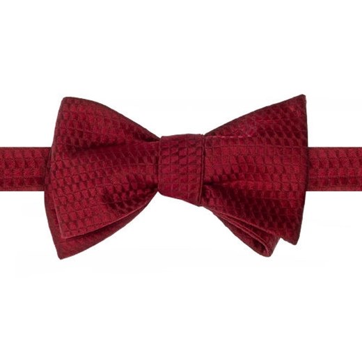 Jedwabna Mucha Wiązana - His Story - Głęboka Czerwień, Delikatna Faktura MUEMACSHSTR0125 ze sklepu JegoSzafa.pl w kategorii Muchy - zdjęcie 185959576