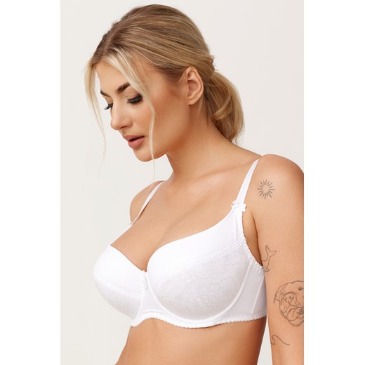 Azal 107 Biustonosz usztywniany, biały ze sklepu kontri.pl w kategorii Biustonosze - zdjęcie 185959935