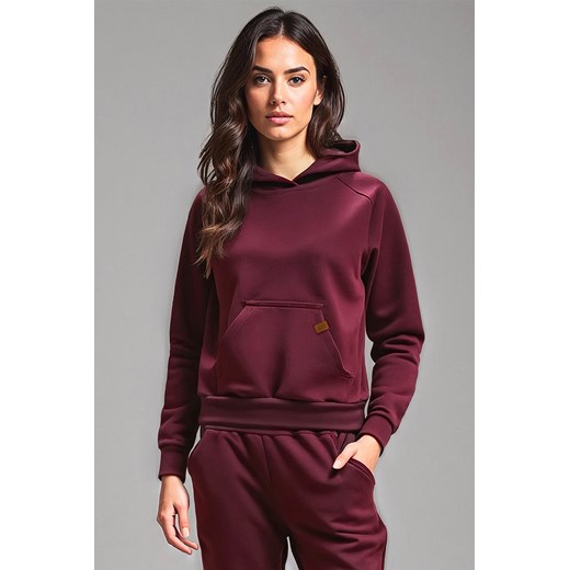 Bluza nierozpinana Vivisence 9003 bordowy ze sklepu kontri.pl w kategorii Bluzy damskie - zdjęcie 185960105