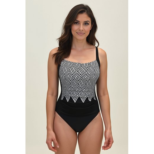 Kostium kąpielowy jednoczęściowy Vivisence 3109 czarno-biały ze sklepu kontri.pl w kategorii Stroje kąpielowe - zdjęcie 185960217