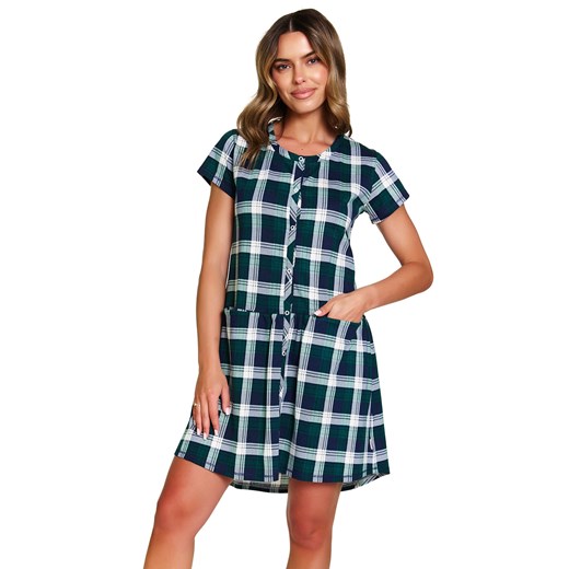 Nocna koszula Doctor Nap TCB.9444 emerald ze sklepu kontri.pl w kategorii Koszule nocne - zdjęcie 185960355