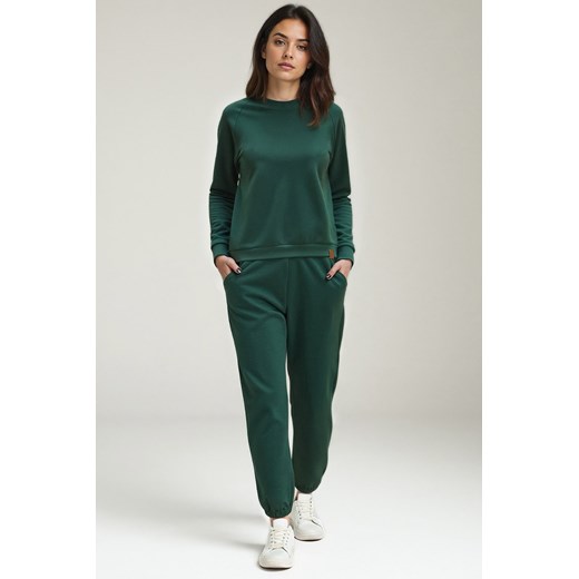Komplet bluza+spodnie Vivisence 9204kmpl zielony ze sklepu kontri.pl w kategorii Komplety i garnitury damskie - zdjęcie 185960368