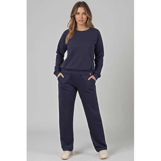 Komplet bluza+spodnie Vivisence 9205kmpl granatowy ze sklepu kontri.pl w kategorii Komplety i garnitury damskie - zdjęcie 185960616