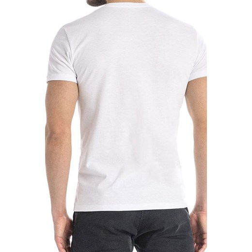 Biała koszulka męska z dekoltem V t-shirt bawełniany 1503 Dany, Kolor biały, Rozmiar 3XL, Teyli ze sklepu Primodo w kategorii T-shirty męskie - zdjęcie 185960756