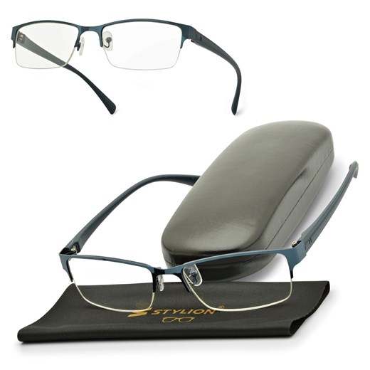 Plusy +3.00 Okulary korekcyjne żyłkowe prostokątne do czytania ST329A ze sklepu Stylion w kategorii Okulary korekcyjne damskie - zdjęcie 185961909