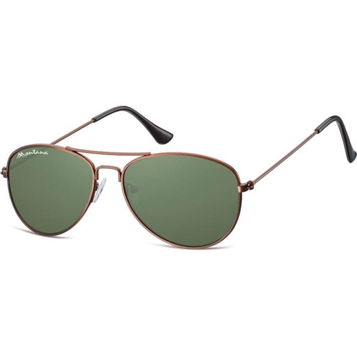 Pilotki okulary aviator dziecięce Montana 964C brązowo zielone - id: 2818 - marki Montana - 185961975 Pilotki okulary aviator dziecięce Montana 964C brązowo zielone ze sklepu Stylion w kategorii Zegarki - zdjęcie 185961975