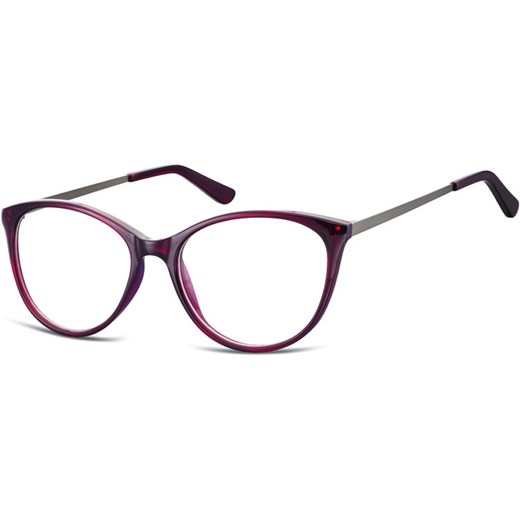 Okulary oprawki zerówki korekcyjne Kocie Unisex Sunoptic AC27D ciemnoczerwone ze sklepu Stylion w kategorii Zegarki - zdjęcie 185962027
