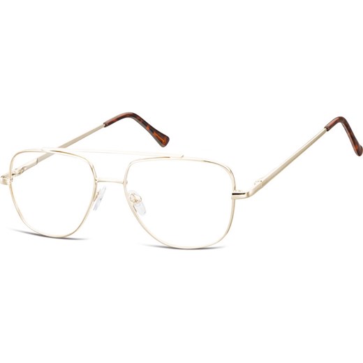 Okulary oprawki Pilotki zerówki metalowe korekcyjne 787C złote ze sklepu Stylion w kategorii Zegarki - zdjęcie 185962078