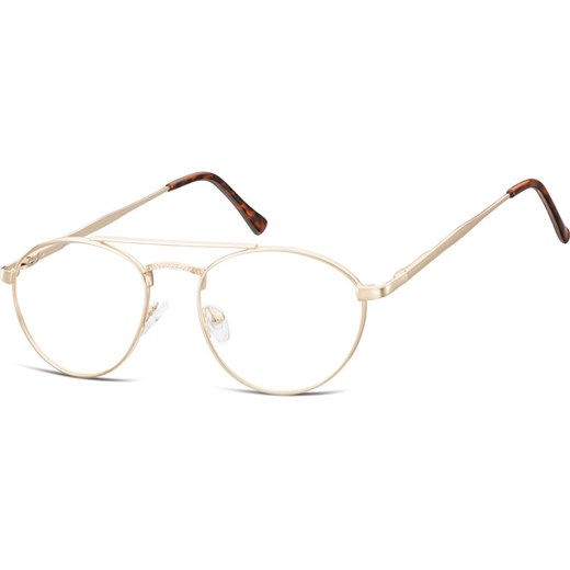 Okulary oprawki okrągłe zerówki metalowe korekcyjne 788D ciemne złote ze sklepu Stylion w kategorii Zegarki - zdjęcie 185962085
