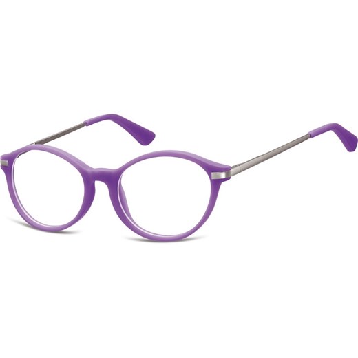 Okulary dziecięce zerówki okrągłe lenonki AK46D fioletowe - id: 3024 - marki Sunoptic - 185962095 Okulary dziecięce zerówki okrągłe lenonki AK46D fioletowe ze sklepu Stylion w kategorii Akcesoria dziecięce - zdjęcie 185962095
