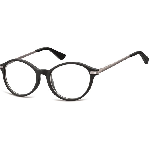 Okulary dziecięce zerówki okrągłe lenonki AK50 czarne ze sklepu Stylion w kategorii Zegarki - zdjęcie 185962125