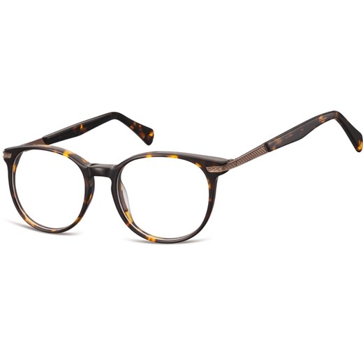 Okrągłe Okulary oprawki zerówki korekcyjne Sunoptic AC39A panterka ze sklepu Stylion w kategorii Zegarki - zdjęcie 185962135