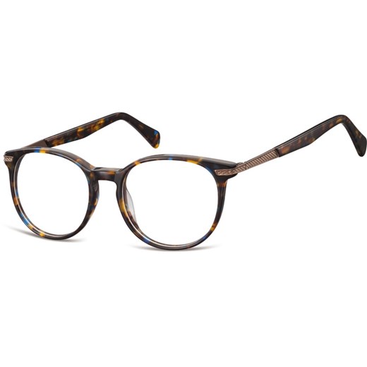 Okrągłe Okulary oprawki zerówki korekcyjne Sunoptic AC39B szylkret ze sklepu Stylion w kategorii Zegarki - zdjęcie 185962136
