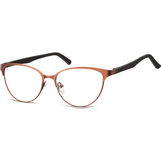 Oprawki okularowe kocie oczy damskie stalowe,giętki zausznik Sunoptic 980E brązowe - id: 3120 - marki Sunoptic - 185962145 Oprawki okularowe kocie oczy damskie stalowe,giętki zausznik Sunoptic 980E brązowe ze sklepu Stylion w kategorii Zegarki - zdjęcie 185962145