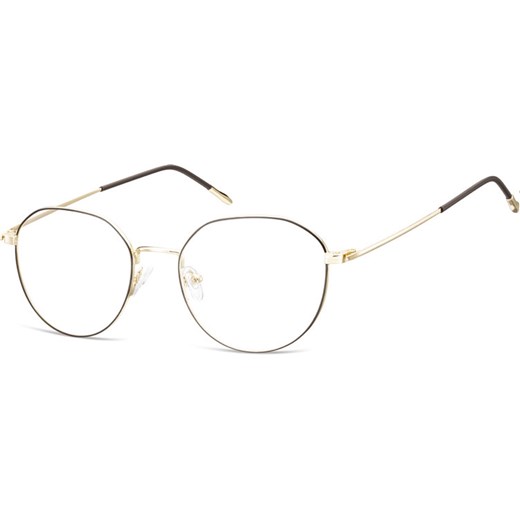 Lenonki Okulary oprawki optyczne 928E złote + czarne - id: 3239 - marki Sunoptic - 185962185 Lenonki Okulary oprawki optyczne 928E złote + czarne ze sklepu Stylion w kategorii Zegarki - zdjęcie 185962185