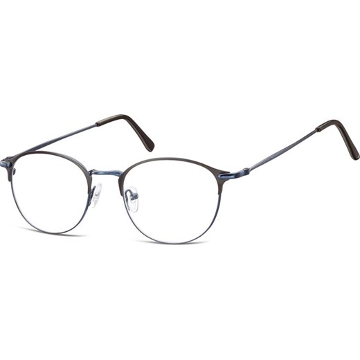 Lenonki okrągłe Okulary oprawki optyczne 933B niebieskie + czarne ze sklepu Stylion w kategorii Zegarki - zdjęcie 185962205
