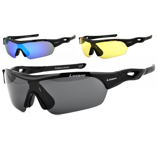 Okulary z 3 soczewkami LOZANO LZ-125A Polaryzacja + Poliwęglan ze sklepu Stylion w kategorii Okulary przeciwsłoneczne męskie - zdjęcie 185962215