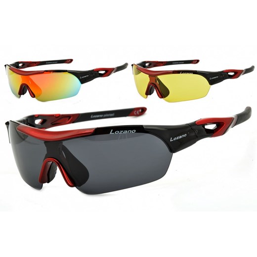 Okulary z 3 soczewkami LOZANO LZ-125B Polaryzacja + Poliwęglan ze sklepu Stylion w kategorii Zegarki - zdjęcie 185962216