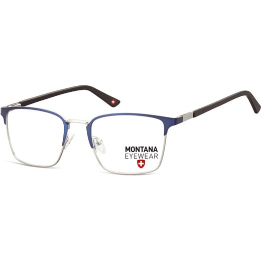 Okulary oprawki prostokątne optyczne Montana MM602C srebrno-niebieskie ze sklepu Stylion w kategorii Zegarki - zdjęcie 185962259