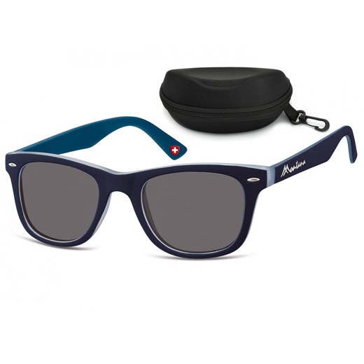 Granatowe Okulary Przeciwsłoneczne Nerdy Montana M42C ze sklepu Stylion w kategorii Okulary przeciwsłoneczne męskie - zdjęcie 185962288
