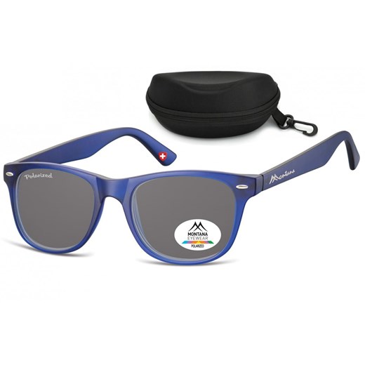 Okulary Nerdy Polaryzacyjne Montana MP10D niebieskie - id: 3409 - marki Montana - 185962296 Okulary Nerdy Polaryzacyjne Montana MP10D niebieskie ze sklepu Stylion w kategorii Zegarki - zdjęcie 185962296
