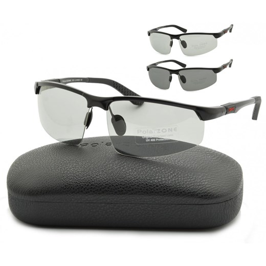 Sportowe okulary polaryzacja + fotochrom aluminiowe POL-350FP ze sklepu Stylion w kategorii Zegarki - zdjęcie 185962319