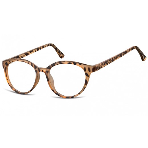 Okulary oprawki korekcyjne okrągłe Lenonki zerówki Sunoptic CP140E jasny szylkret ze sklepu Stylion w kategorii Zegarki - zdjęcie 185962327