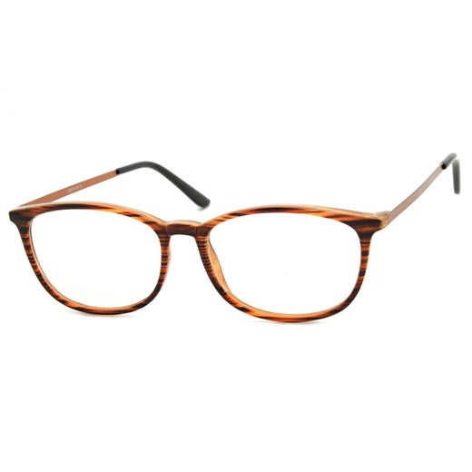 Okulary oprawki korekcyjne Nerdy zerówki Sunoptic CP143G brązowe-imitacja drewna ze sklepu Stylion w kategorii Zegarki - zdjęcie 185962347