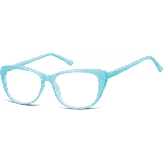 Okulary oprawki korekcyjne Kocie Oczy zerówki Sunoptic CP129 błękit turkusowy ze sklepu Stylion w kategorii Zegarki - zdjęcie 185962367