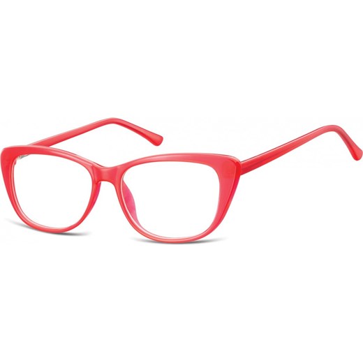 Okulary oprawki korekcyjne Kocie Oczy zerówki Sunoptic CP129A malinowe ze sklepu Stylion w kategorii Zegarki - zdjęcie 185962369