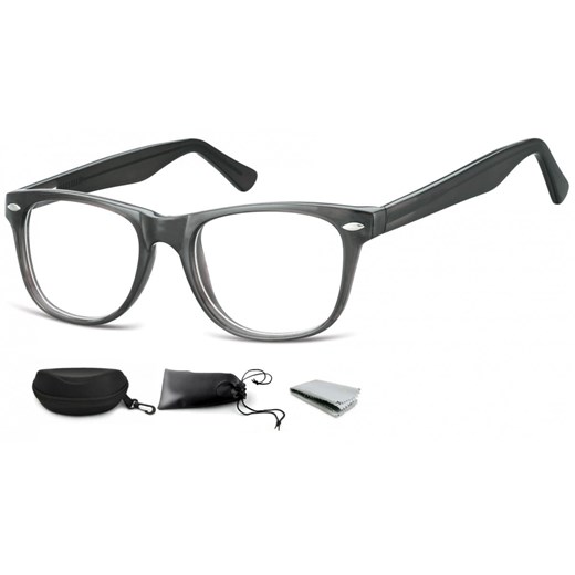 Okulary oprawki zerówki korekcyjne Nerdy Flex Sunoptic AC15B szare ze sklepu Stylion w kategorii Okulary korekcyjne męskie - zdjęcie 185962418