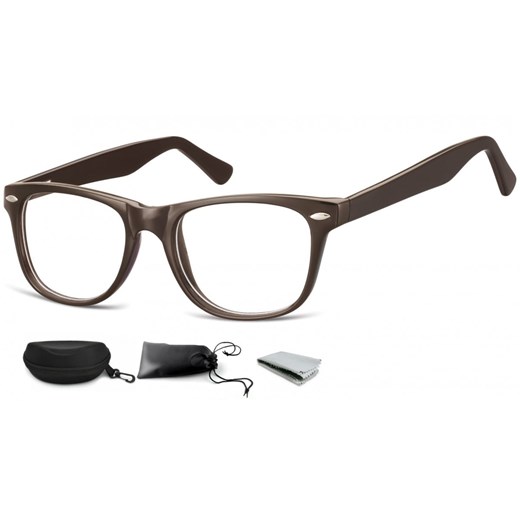 Okulary oprawki zerówki korekcyjne Nerdy Flex Sunoptic AC15C brązowe ze sklepu Stylion w kategorii Zegarki - zdjęcie 185962419