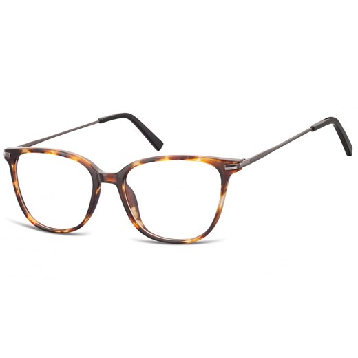 Okulary oprawki zerówki korekcyjne Nerdy Unisex Sunoptic AC26A bursztynowe ze sklepu Stylion w kategorii Okulary korekcyjne męskie - zdjęcie 185962568