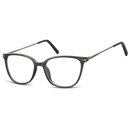 Okulary oprawki zerówki korekcyjne Nerdy Unisex Sunoptic AC26B czarne ze sklepu Stylion w kategorii Okulary korekcyjne męskie - zdjęcie 185962569