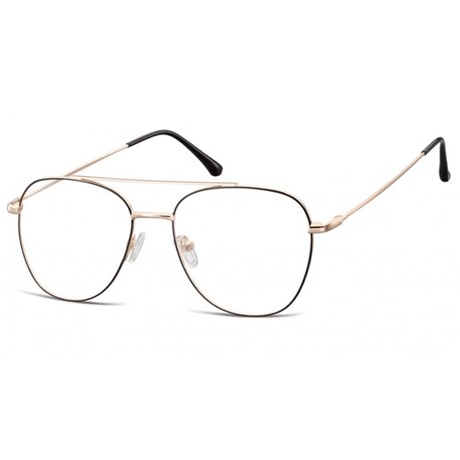 Oprawki okulary Pilotki zerówki korekcyjne 922D czarno-złote ze sklepu Stylion w kategorii Zegarki - zdjęcie 185962627