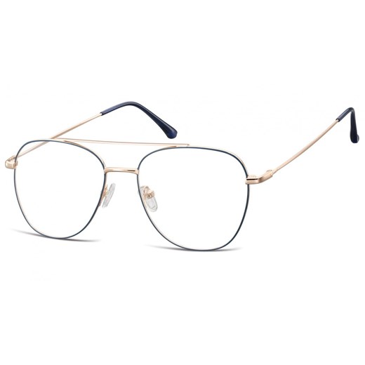Oprawki okulary Pilotki zerówki korekcyjne 922E granatowo-złote - id: 4007 - marki Sunoptic - 185962628 Oprawki okulary Pilotki zerówki korekcyjne 922E granatowo-złote ze sklepu Stylion w kategorii Zegarki - zdjęcie 185962628