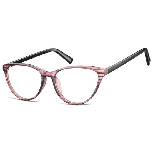 Oprawki korekcyjne okulary Kocie Oczy zerówki Sunoptic CP127 różowo-czarne - id: 4015 - marki Sunoptic - 185962637 Oprawki korekcyjne okulary Kocie Oczy zerówki Sunoptic CP127 różowo-czarne ze sklepu Stylion w kategorii Zegarki - zdjęcie 185962637