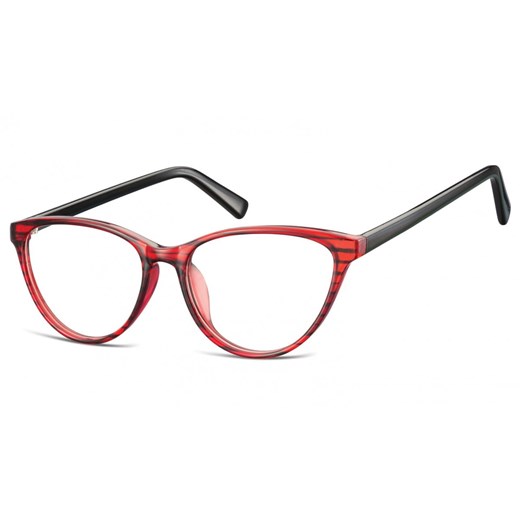 Oprawki korekcyjne okulary Kocie Oczy zerówki Sunoptic CP127A czerwono-czarne - id: 4016 - marki Sunoptic - 185962638 Oprawki korekcyjne okulary Kocie Oczy zerówki Sunoptic CP127A czerwono-czarne ze sklepu Stylion w kategorii Zegarki - zdjęcie 185962638