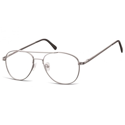 Okulary oprawki dziecięce zerówki Pilotki MK3-47B srebrne ze sklepu Stylion w kategorii Akcesoria dziecięce - zdjęcie 185962645