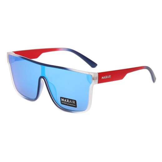 Męskie okulary przeciwsłoneczne pełne MAXAIR z filtrem UV400 Blue/Red ST-MAX3A ze sklepu Stylion w kategorii Okulary przeciwsłoneczne męskie - zdjęcie 185962686