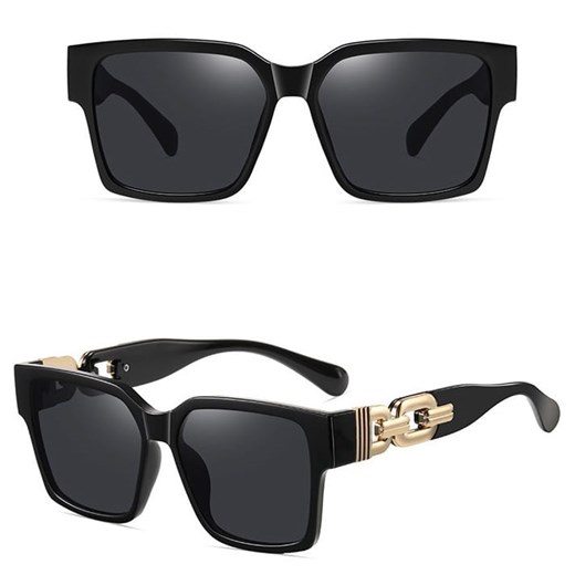 Damskie kwadratowe okulary przeciwsłoneczne z filtrem UV400 czarne ST-MAX7 - id: 324 - marki Maxair - 185962696 Damskie kwadratowe okulary przeciwsłoneczne z filtrem UV400 czarne ST-MAX7 ze sklepu Stylion w kategorii Okulary przeciwsłoneczne damskie - zdjęcie 185962696