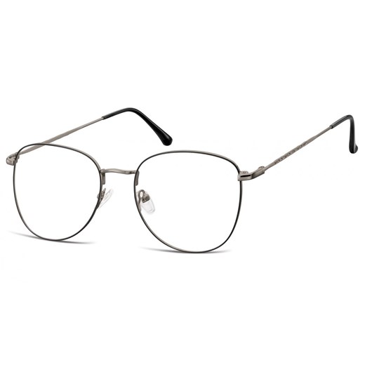 Oprawki okulary Pilotki zerówki korekcyjne 924D czarno-grafitowe ze sklepu Stylion w kategorii Oprawki do okularów męskich - zdjęcie 185962809