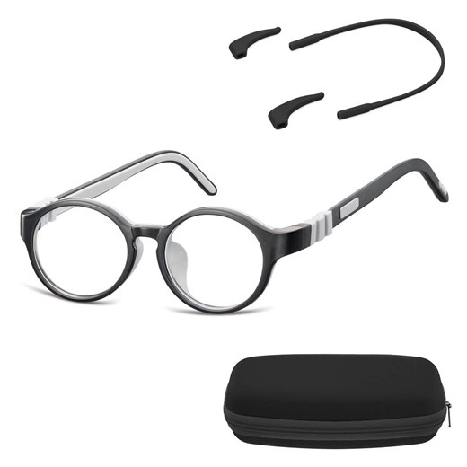 Elastyczne dziecięce oprawki okularowe zerówki okrągłe + gumka Sunoptic K7C czarne - id: 355 - marki Sunoptic - 185962917 Elastyczne dziecięce oprawki okularowe zerówki okrągłe + gumka Sunoptic K7C czarne ze sklepu Stylion w kategorii Akcesoria dziecięce - zdjęcie 185962917