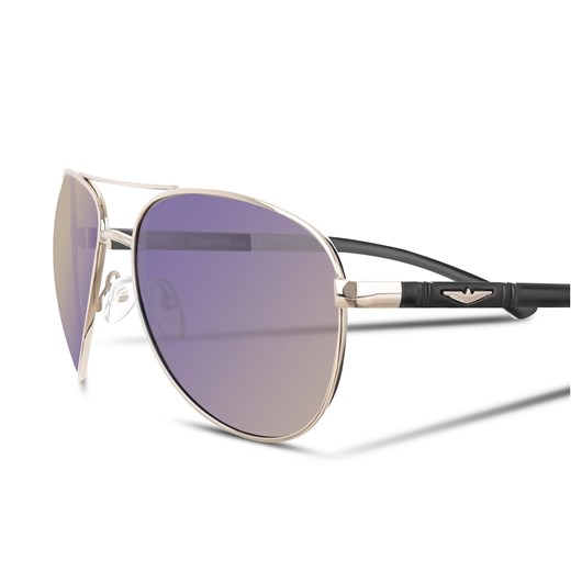 Pilotki Polaryzacyjne okulary aviator Lustrzanki przeciwsłoneczne POL-80C ze sklepu Stylion w kategorii Zegarki - zdjęcie 185962926