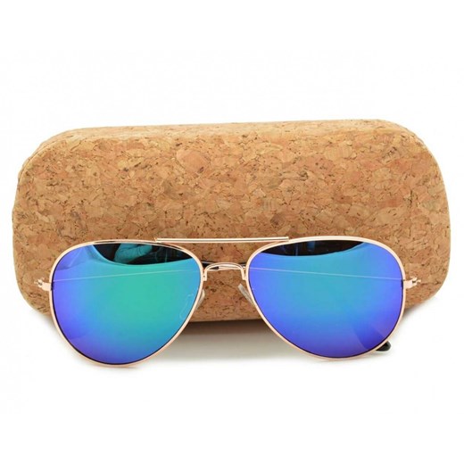 Okulary przeciwsłoneczne Lustrzane Pilotki Aviator 471-2 ze sklepu Stylion w kategorii Zegarki - zdjęcie 185962968